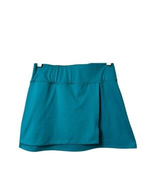 Tommy Bahama Golf & Tennis activewear teal wrap skort stretch elastic size S